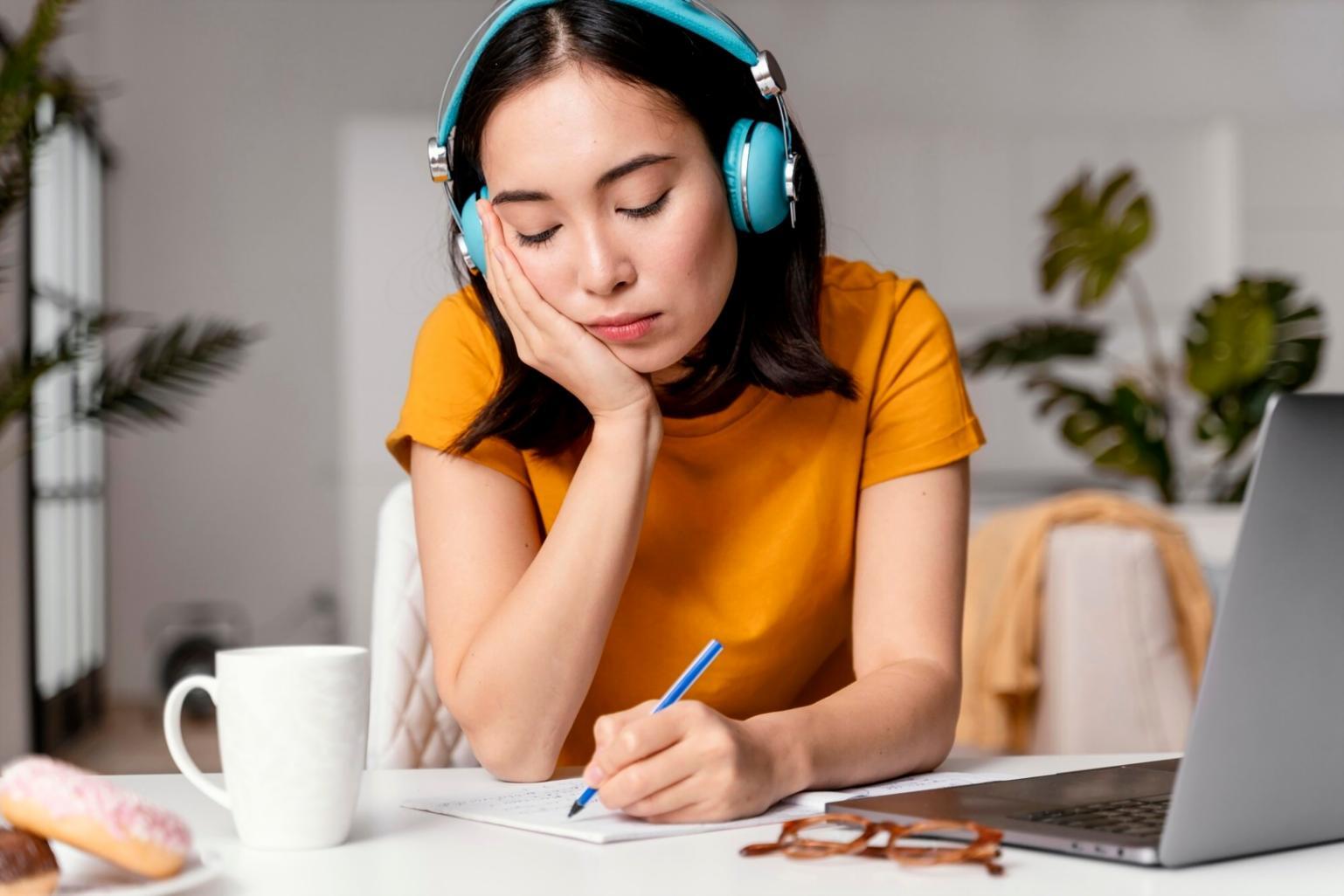 Financial planning workspace with documents and analysis